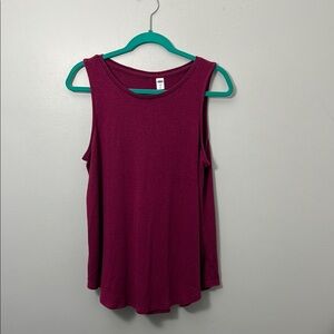 Old Navy Wine Colored Tank Top Sleeveless Casual